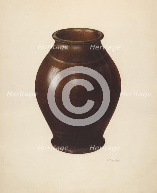 Jar, c. 1938. Creator: Nicholas Amantea.