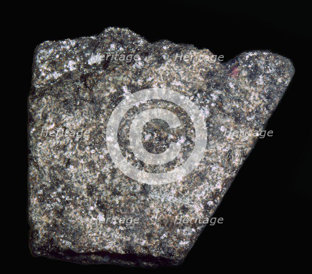 Sample of Moon Rock brought back by Apollo 14, 1971. Artist: Unknown