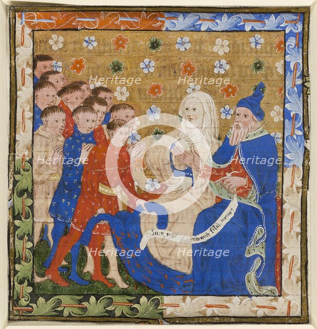 Jacob and Rachel Lamenting their Son Joseph, 1420/30. Creator: Master of the Lydgate Troybook.