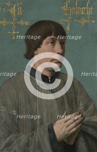 Portrait of the composer Jacob Obrecht (1453-1505), 1496. Creator: Massys, Quentin  .