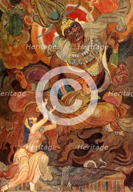 'Isis conjured Ra to tell his Name', 1915. Creator: Evelyn Paul.