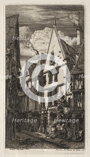 Etchings of Paris: à Bourges, 1853. Creator: Charles Meryon (French, 1821-1868).
