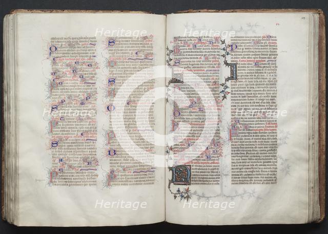 The Gotha Missal: Fol. 113r, Text, c. 1375. Creator: Master of the Boqueteaux (French); Workshop, and.