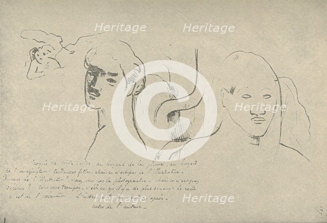 'Sketches of All Sorts, Random Ventures of My Pen and My Imagination, Stray Fancies, But This Is Not Artist: Paul Gauguin.