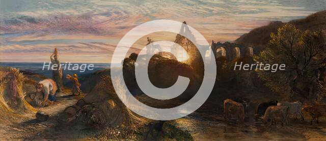 Harvesting, 1863. Creator: Samuel Palmer.