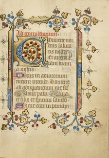 Decorated Initial C; Book of Hours, about 1405-1410. Creator: Unknown.