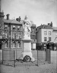 Queen Victoria Statue, Market Place, Abingdon, Oxfordshire, 1887. Artist: Henry Taunt