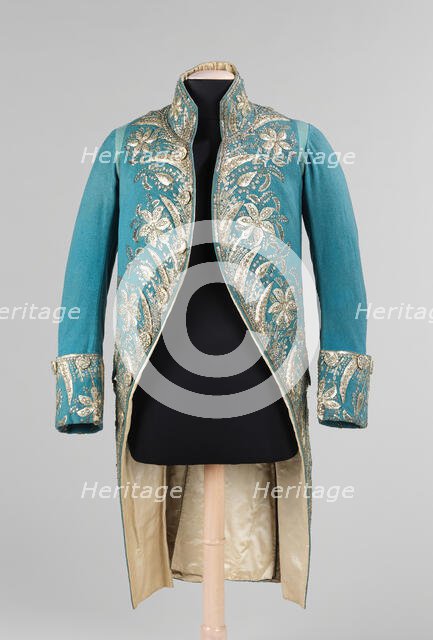 Court coat, probably British, 1775-89. Creator: Unknown.
