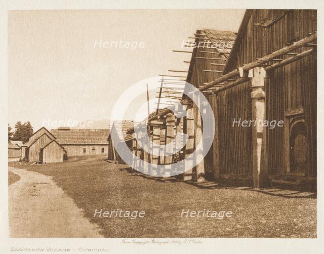 Qamutsun Village-Cowichan, 1912. Creator: Edward Sheriff Curtis.
