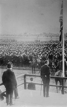 Carson addressing Ulster Army, 1914. Creator: Bain News Service.