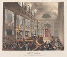 Synagogue, September 1, 1809., September 1, 1809. Creator: Thomas Sutherland.
