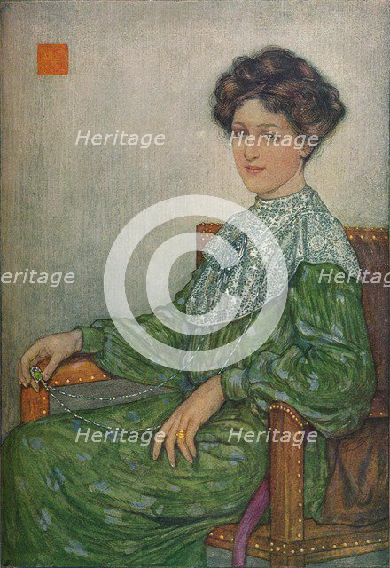 Portrait of Mrs. J. Maltwood, c1892-1906, (1906-7). Artist: Nicolaas Wilhelm Jungmann