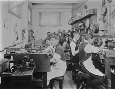 Jeweller's workshop, c1900s. Creator: Robert Augustus Henry L'Estrange.