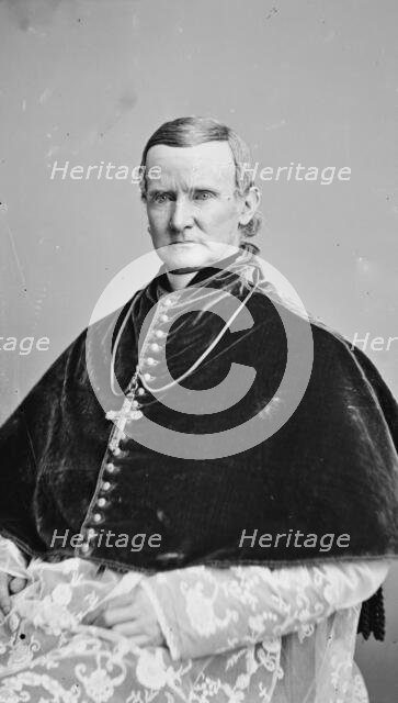 Archbishop John McCloskey, between 1855 and 1865. Creator: Unknown.