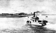 The Soudan Advance: Commander the Hon. C. Keppel,...on his gun-boat the "Zaffir"...at Shendy, 1898. Creator: H. T..