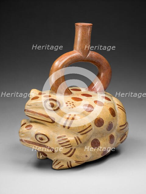 Vessel Depicting Frogs Mating, 100 B.C./A.D. 500. Creator: Unknown.