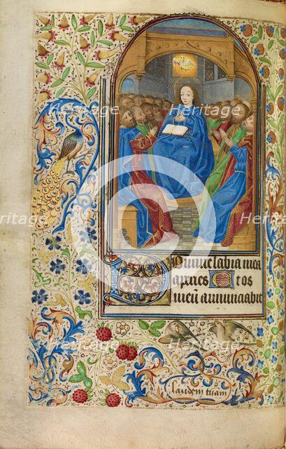 Pentecost; Book of Hours, about 1466-1470. Creator: Master of Jacques of Luxembourg.