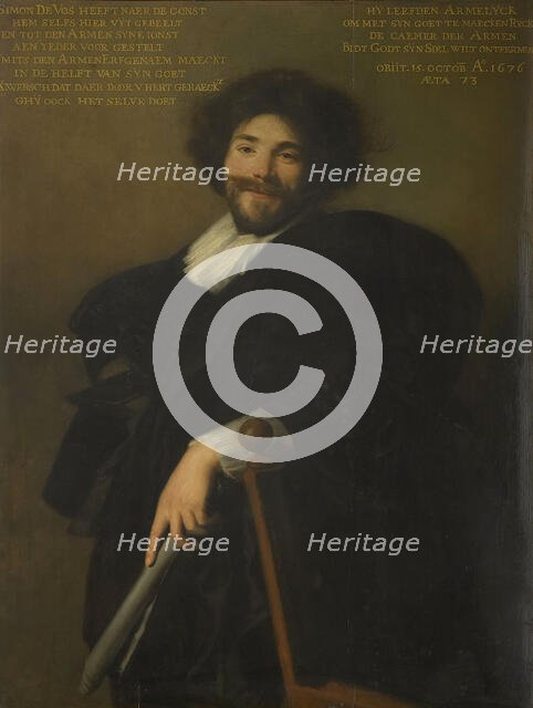 Portrait of Simon de Vos (1603-1676), 1635. Creator: Vries, Abraham de (1590-ca. 1650).