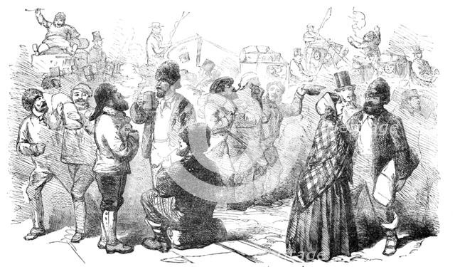 Return of the Army Works Corps from the Crimea, 1856.  Creator: Unknown.