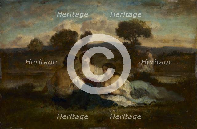 The Bathers, after 1847. Creator: Narcisse Diaz de la Peña (French, 1807-1876), imitator of.
