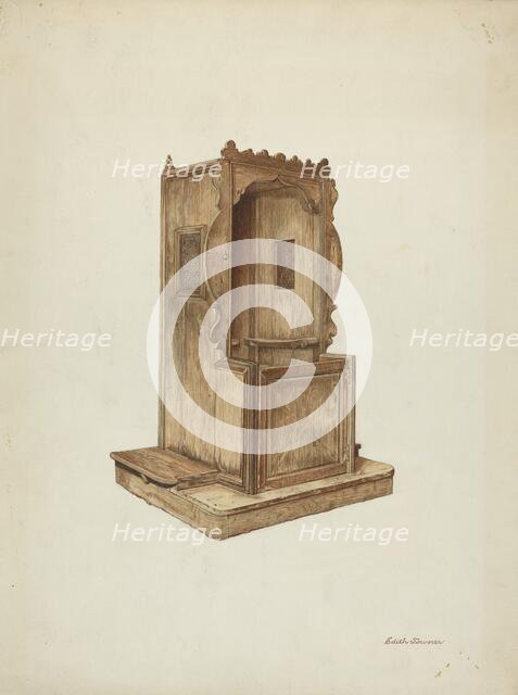 Confessional, 1939/1940. Creator: Edith Towner.