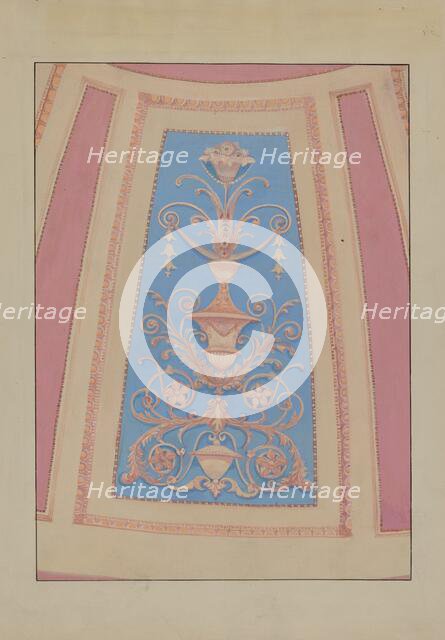 Plaster Ornament, c. 1936. Creator: Vera Van Voris.