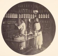 Asile Impériale de Vincennes, la pharmacie, 1858-59. Creator: Charles Nègre.