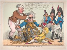 Junot Disgorging His Booty, October 17, 1808., October 17, 1808. Creator: Thomas Rowlandson.