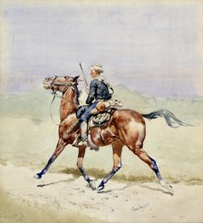 The Advance Guard, ca. 1888. Creator: Frederic Remington.