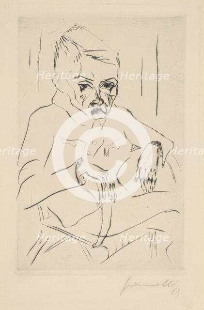 Tired Soldier I, 1919. Creator: Walter Gramatté.