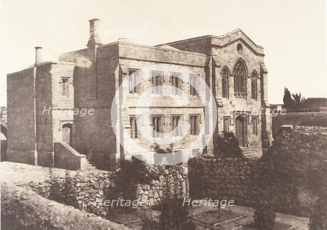 Jérusalem, Chapelle anglaise, 1854. Creator: Auguste Salzmann.