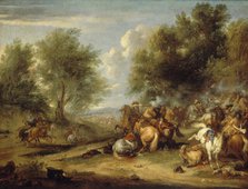 Choc de cavalerie ou Combat de cavalerie, between 1652 and 1690. Creator: Adam Frans van der Meulen.