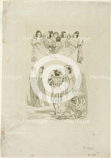 Le cabinet satyrique, 1864. Creator: Félicien Rops.