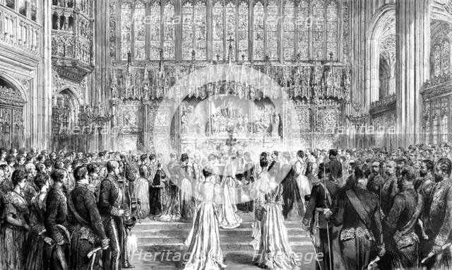 'The Marriage of HRH Princess Louise of Schleswig-Holstein and HH Prince Aribert of Anhalt, 1891. Creator: Unknown.