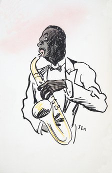 Saxophone Player, from 'White Bottoms' pub. 1927.