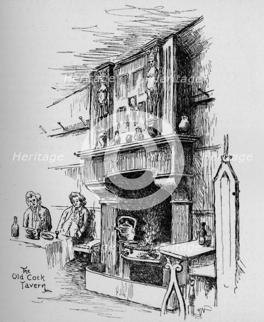 'The Old Cock Tavern', 1890. Artists: Percy Hetherington Fitzgerald, Unknown.