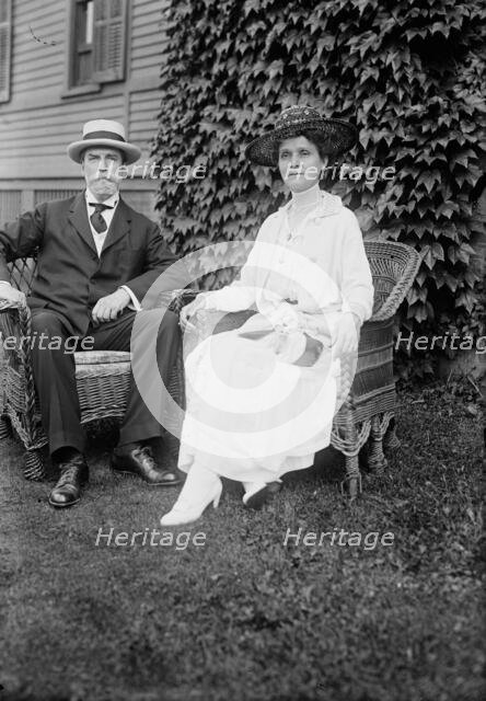 C.E. Hughes & wife, between c1915 and c1920. Creator: Bain News Service.