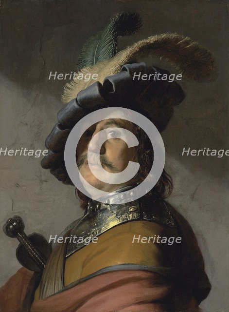 A man in a gorget and cap. Artist: Rembrandt van Rhijn (1606-1669)