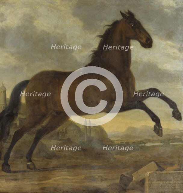 Charles XI's favourite horse Sultan, 1689. Creator: David Klocker Ehrenstrahl.