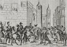 First Carlist War, (1833-1840): General Espartero's entry into Bilbao, Third Siege of Bilbao...1845. Creator: Unknown.