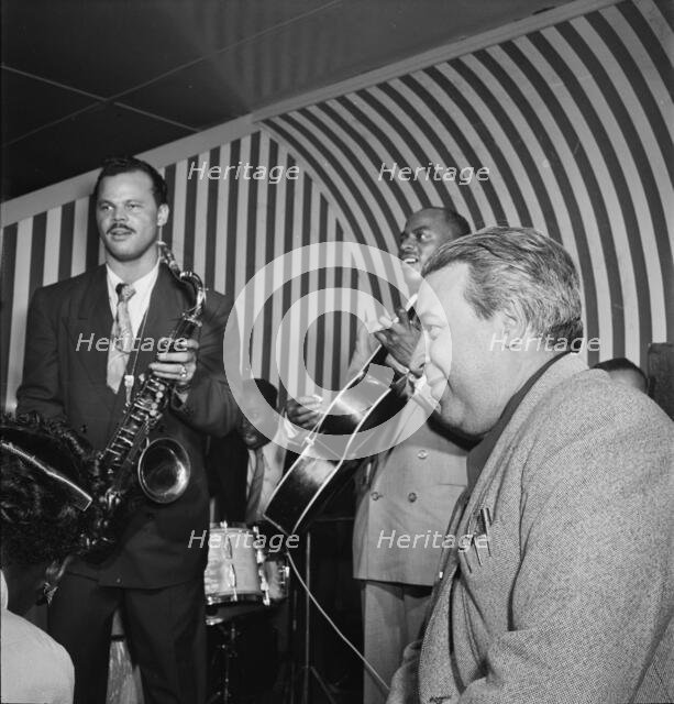 Portrait of Hugues Panassié and Tiny Grimes, New York, N.Y., 1946. Creator: William Paul Gottlieb.