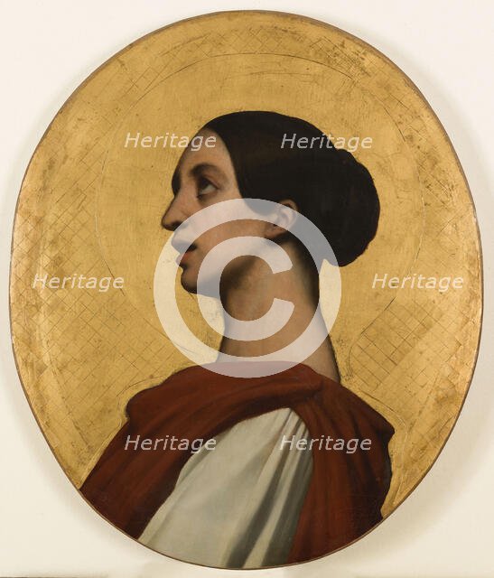 Portrait of Pauline Viardot as Saint Cecilia, c1851. Creator: Ary Scheffer.