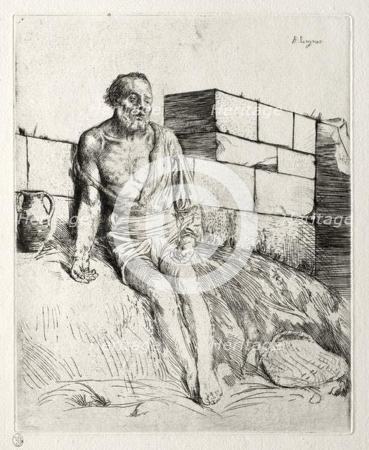 Job (First Plate). Creator: Alphonse Legros (French, 1837-1911).