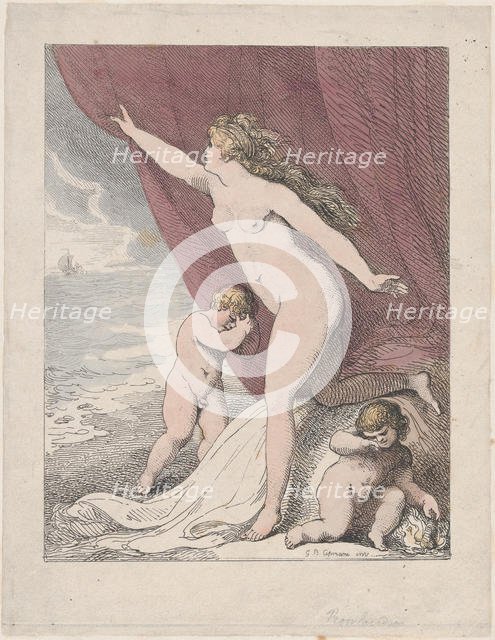 Ariadne Abandoned by Theseus, 1790-99., 1790-99. Creator: Thomas Rowlandson.