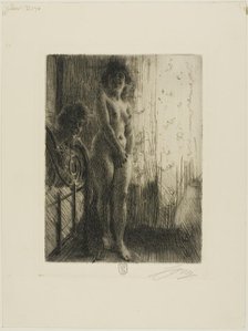 A Dark Corner, 1903. Creator: Anders Leonard Zorn.