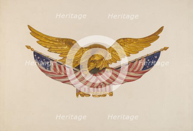 Eagle Sternpiece, c. 1940. Creator: Alfred H. Smith.