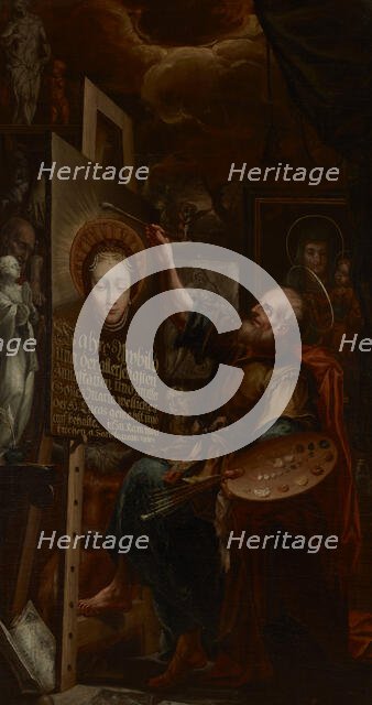 Saint Luke Painting the Madonna, between 1700-1740. Creator: Unknown.