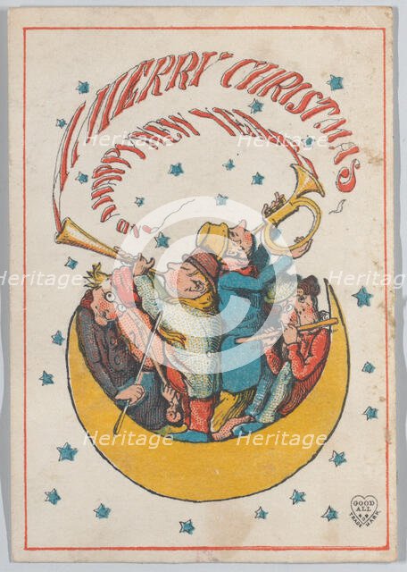 Greeting Card, 1866. Creator: Charles Henry Bennett.
