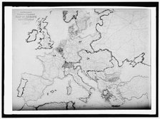 Map of Europe, between 1913 and 1917. Creator: Harris & Ewing.