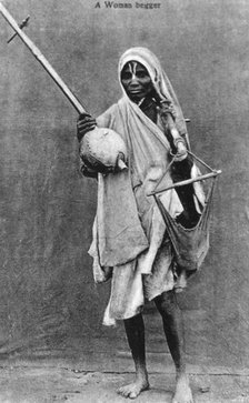 A begger, India, 20th century. Artist: Unknown